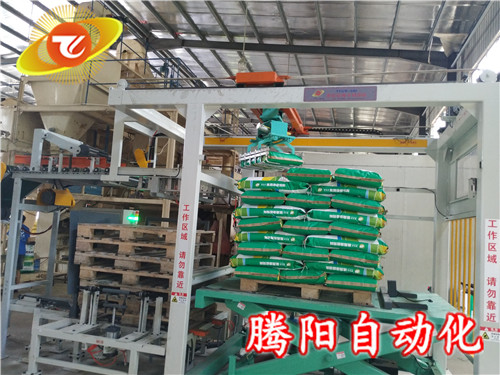 全自動(dòng)包裝碼垛機(jī)生產(chǎn)線，無(wú)人智慧工廠已成為